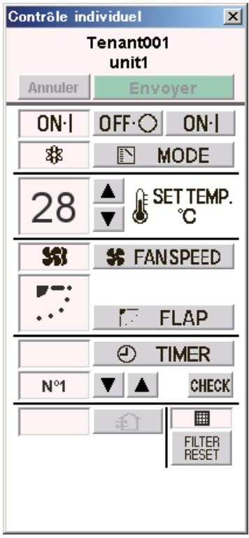 PANASONIC CZ-CWEBC2 - É: bouton de vérification pour le réglage de la minuterie et de l'interdiction de la télécommande - 1