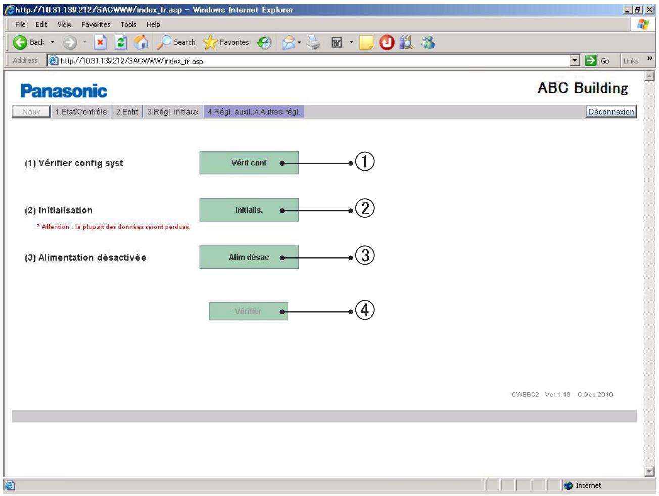 PANASONIC CZ-CWEBC2 - Autres réglages - 1