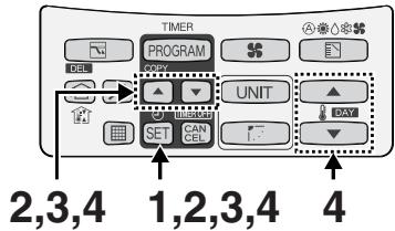PANASONIC CZ-RTC2 - Régler les "minutes". (étape 2 de la programmation) - 1