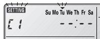 SETTING Su Mo Tu We Th Fr Sa 1:1 - - : - -