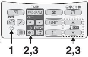 TIMER PROGRAM COPY UNIT SET CAN SET 1 2,3 2,3
