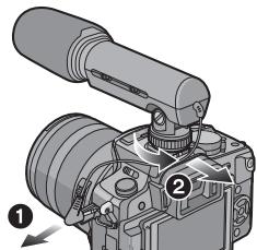 PANASONIC DMW-MS1PP - Installazione dell'unità sulla fotocamera digitale, e sua rimozione - 5