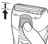 PANASONIC ER-GK40 - Verwendung des ausziehbaren Langhaarschneiders - 1