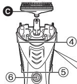 PANASONIC ER-GK40 - Identificacion de las partes - 3