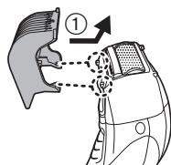 PANASONIC ER-GK40 - Collegamento degli accessori pettine - 1