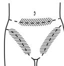 PANASONIC ER-GK40 - Para os contornos do bikini - 1