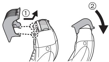 PANASONIC ER-GK40 - De kamopzetukken bevestigen - 1
