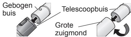 Gebogen buis Telescoopbuis Grote zuigmond