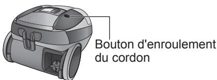 Bouton d'enroulement du cordon