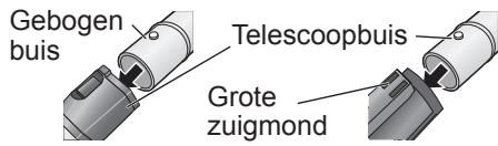 PANASONIC MC-CG712 - Zet de gebogen buis, de telescoopbuis en de grote zuigmond in elkaar. - 1
