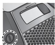 PANASONIC MC-CG712 - Appuyez sur l'interrupteur marche / arrêt sur l'appareil. - 1