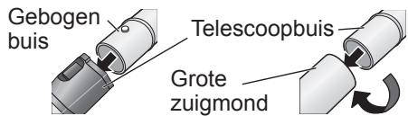 PANASONIC MC-CG712 - Zet de gebogen buis, de telescoopbuis en de grote zuigmond in elkaar. - 2