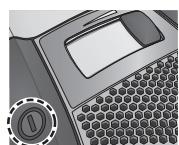 PANASONIC MC-CG712 - Druk op het AAN/ UIT-schakelpedaal om het apparaat in te schakelen. - 1