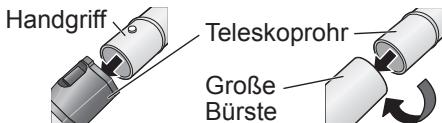 PANASONIC MC-CG712 - Fügen Sie den Griff, das Teleskoprohr und die große Bürste zusammen. - 2