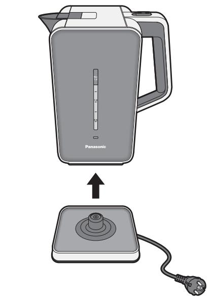 PANASONIC NC-ZK1 - Rimuovere alla base di alimentazione e versare. - 1