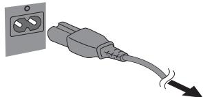 PANASONIC SC-HC17EG - Sluit het netsnoer aan. - 1