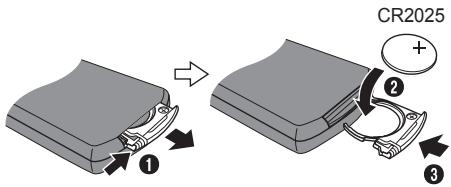 PANASONIC SC-HC17EG - Remplacement de la pile - 1