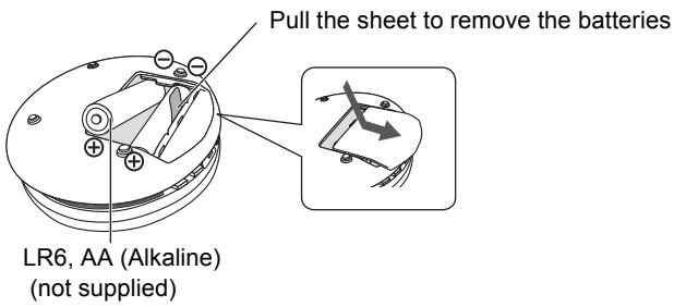 PANASONIC SC-MC07E - Inserting the batteries - 1