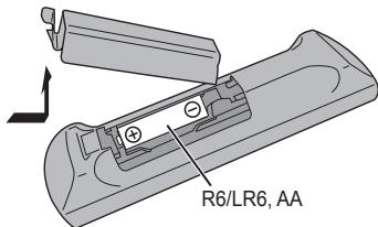 PANASONIC SC-PMX5 - Die FernbedienungVBorbereiten - 1