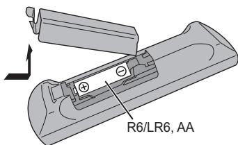 PANASONIC SC-PMX5 - Préparation de la télécommande - 1