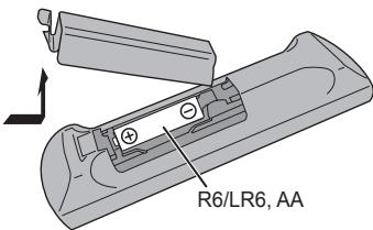 PANASONIC SC-PMX5 - Voorbereiden van de afstandsbediening - 1