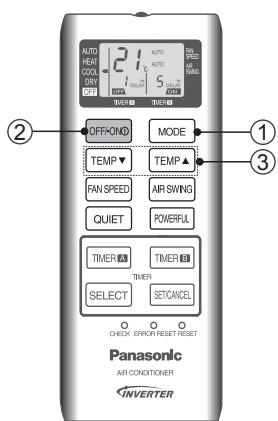 PANASONIC CU-UE9PKE - TIMER setting - 1