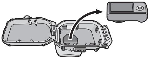 PANASONIC DMWMCTZ35PP - Open the rear of the case to remove the digital camera. - 1
