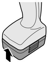PANASONIC EY-7420 - Bevestigen en verwijderen van de accu - 1