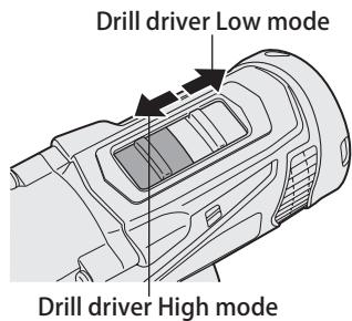 PANASONIC EY-7549 - Select Drill driver High or Low mode with the mode select switch. - 1