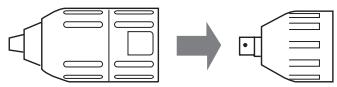 PANASONIC EY-7549 - Gebruik van de sleutelloze boorkop (EY9X003E) - 3