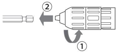 PANASONIC EY-7549 - Removing the bit - 1