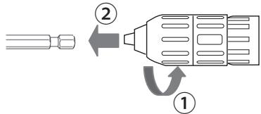PANASONIC EY-7549 - Utilisation du mandrin de foret sans clé (EY9X003E) - 5