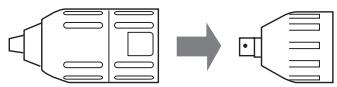 PANASONIC EY-7549 - Utilisation du mandrin de foret sans clé (EY9X003E) - 3