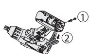PANASONIC EY-7549 - Pour changer le côté d'installation du crochet de ceinture - 1