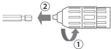 PANASONIC EY-7549 - Gebruik van de sleutelloze boorkop (EY9X003E) - 5
