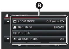 PANASONIC HCX910EG - Gebruik van het menuscherm - 3