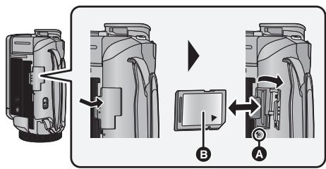 PANASONIC HCX910EG - Een SD-kaartplaatsen/verwijdersen - 1