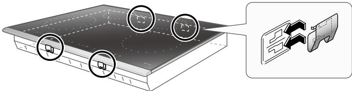 PANASONIC KY-B84BGBXD - Fixez les colliers de fixation à l'unité principale (4 emplacements à l'avant et à l'arrête). - 2