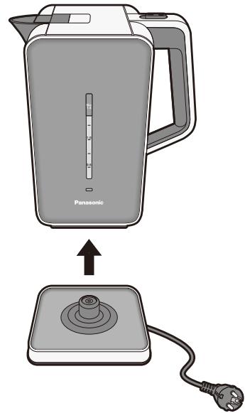 PANASONIC NC-DK1WXE - Nehmen Sieihn von seiner Basisstation ab und gibt Sie das Wasser aus. - 1