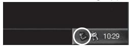 PANASONIC PVGS16 - Double click the 📋 icon in task tray. - 1