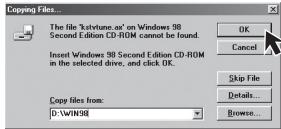 PANASONIC PVGS16 - ■ For Windows 98SE/Me Users: - 1