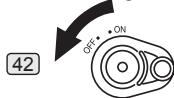 PANASONIC PVGS16 - Set the [OFF/ON] Switch 42 to [OFF]. - 1