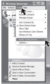 PANASONIC PVGS16 - Click on [Audio Tuning Wizard...] in the [Tools] menu to confirm that equipment is connected correctly. - 1