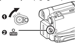 PANASONIC PVGS16 - Set the [OFF/ON] Switch ① to [ON]. - 1
