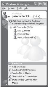 PANASONIC PVGS16 - After the setup is completed, sign in and start the Windows Messenger. - 1