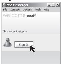PANASONIC PVGS16 - Click [Sign In]. - 1