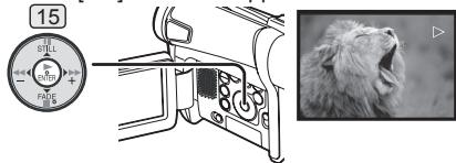 PANASONIC PVGS16 - Press the [▶] Button 15 to start playback. - 1