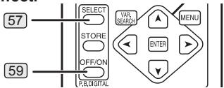 PANASONIC PVGS16 - Press the [SELECT] Button 57 on the Remote Control to select a desired digital effect. - 1