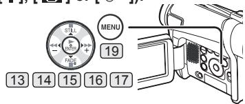PANASONIC PVGS16 - Set the [AUTO/MANUAL/FOCUS] Switch 18 to [MANUAL]. - 2
