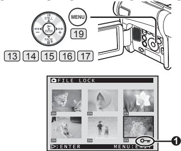 PANASONIC PVGS16 - Protecting the Files on a Card (Lock Setting) - 1